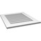 Ekena Millwork Vertical Surface Mount PVC Gable Vent: Non-Functional, w/ 3-1/2"W x 1"P Standard Frame, 24"W x 28"H GVPVE24X2801SN - alternate 4